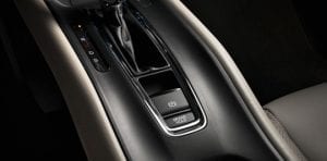 Honda HR-V, Engage the parking brake with just one finger. HR-V features an Electronic Parking Brake (EPB) with Automatic Brake Hold, that activates with the simple push of a button.