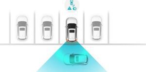Hyundai Kona EV Rear Cross-Traffic Collision-Avoidance Assist (RCCA)